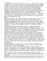 Esszék 'Life Course Case Study', 1.                