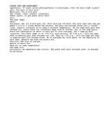 Összefoglalók, jegyzetek 'Experiment on Photosynthesis', 1.                