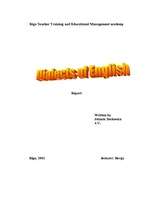 Kutatási anyagok 'Dialects of English', 1.                