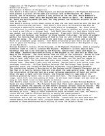 Esszék 'Comparison of "Of Plymouth Plantion" and "A Description of New England"', 1.                