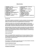 Összefoglalók, jegyzetek 'Discrimination', 1.                