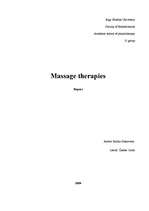 Kutatási anyagok 'Massage Therapies', 1.                