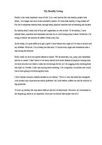 Esszék 'My Healthy Living', 1.                