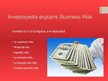 Prezentációk 'Risk Factor in Business', 4.                