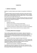 Prezentációk 'Leadership and It's Main Theories', 1.                