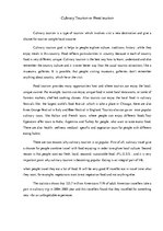 Összefoglalók, jegyzetek 'Culinary Tourism or Food Tourism', 1.                