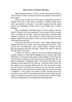 Esszék 'Monument of Oskars Kalpaks', 1.                