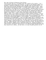 Esszék 'Elementary School Teacher', 1.                