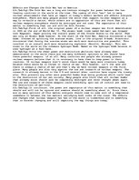 Esszék 'Changes and effects the Cold war had on America', 1.                