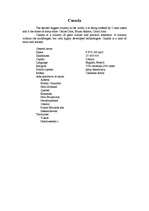 Összefoglalók, jegyzetek 'Canada', 1.                