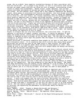 Esszék 'Witchcraft', 3.                