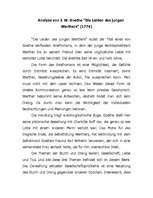 Esszék 'Analyse von J.W.Goethe "Die Leiden des jungen Werthers"', 1.                