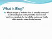 Prezentációk 'Blog and Blogging', 3.                