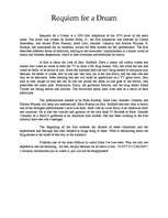 Esszék 'Film "Requiem for a Dream"', 1.                