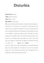 Esszék 'Film Review "Disturbia"', 1.                
