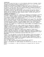 Esszék 'Discuss the Definition of Language and the Linguistic Concepts of Competence and', 1.                