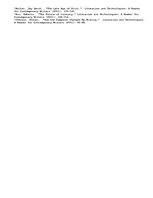 Esszék 'Progressing Literary Technology. ', 4.                