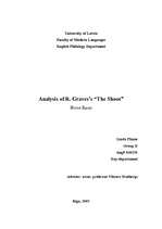 Esszék 'Analysis of R.Graves’s “The Shout”', 1.                