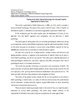 Esszék 'An Essay of the Article', 1.                