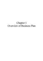 Üzleti tervek 'Business Plan ', 2.                