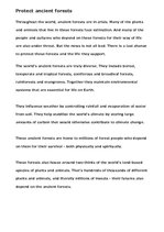 Esszék 'Protect Ancient Forests', 1.                