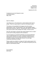 Minták 'Complaining Letter', 1.                