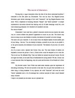 Esszék 'The Secret of Character', 1.                