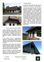 Összefoglalók, jegyzetek 'Egy Csesztregi lakóház és Parajd-környéki népi házak összehasonlítása', 1.                
