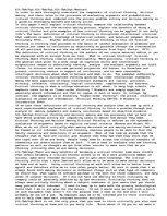 Esszék 'Critical Thinking and Decision Making Course Critical Thinking and Computer Logi', 1.                