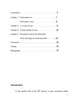 Záródolgozatok 'J.Irving’s Postmodern Irony', 2.                