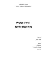 Kutatási anyagok 'Professional Teeth Bleaching', 1.                