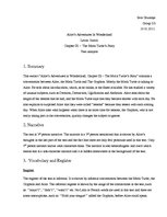 Esszék '"Alice’s Adventures In Wonderland" by Lewis Carroll. Chapter IX Analysis', 1.                