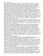 Esszék 'What Is Electricity? ', 1.                