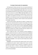Esszék 'The Impact of Social Media to the Organizations', 1.                