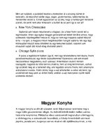 Összefoglalók, jegyzetek 'Jellegzetes konyhák', 9.                