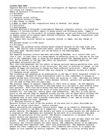 Esszék 'Japanse Business Culture', 1.                