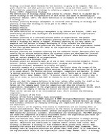 Esszék 'Strategic Planning Relevant to all Organizations?', 1.                