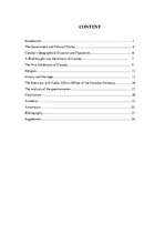 Kutatási anyagok 'The Origin of Canada and Native Canadians', 1.                