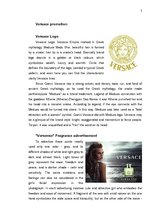 Kutatási anyagok 'Versace Brand', 5.                