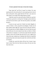 Esszék 'To Have a Good Job is the Same as to Have Lot of Money', 1.                