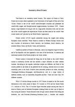 Esszék 'Summary about France', 1.                