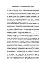 Esszék 'International Telecommunication Union', 1.                