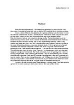 Esszék 'My House', 1.                