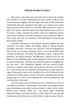 Esszék 'Political Situation in Latvia', 1.                