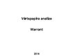 Kutatási anyagok 'Security Analysis: Warrant (Finance)', 7.                