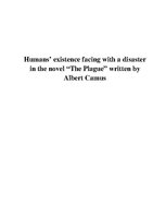 Kutatási anyagok 'A.Camus "The Plague"', 1.                