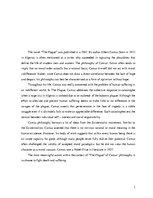 Kutatási anyagok 'A.Camus "The Plague"', 3.                