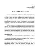 Esszék 'Punks and Their Philosophy of Life', 1.                