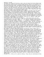 Esszék 'Contrasting the View upon Nayure between Two 20th Century Poets, D.H. Lawrence a', 1.                