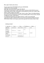 Kutatási anyagok 'Dynamic and Static Memory, Their Comparison', 2.                